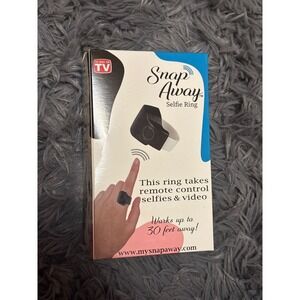Snap Away Selfie Ring Remote Control for iPhone Android Tablet Bluetooth‎ nwt